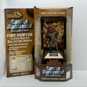 Sports illustrated collection national football league Joe Montana Fine Pewter